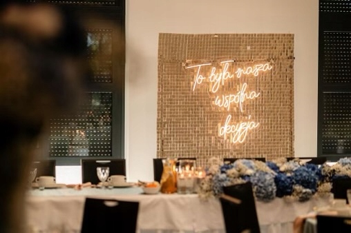 "To Była Nasza Wspólna Decyzja" Napis Neon Led Ledon Neon Flex
