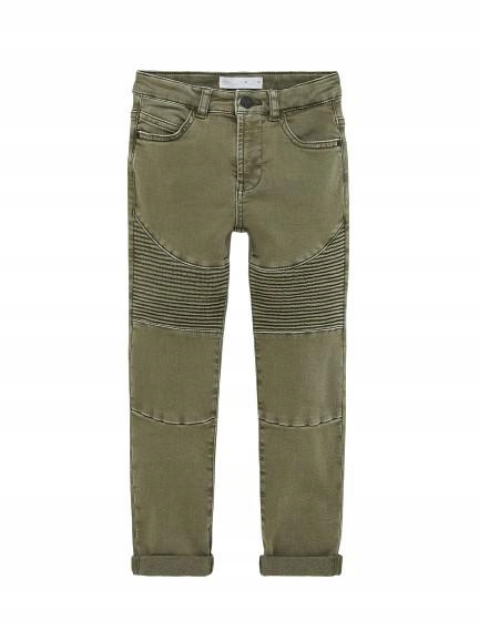 15K018 ZARA KIDS__MJ7 KHAKI SPODNIE JEANS__134 CM