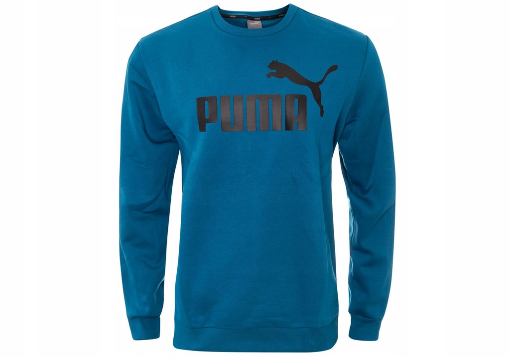 PUMA BLUZA DRESOWA OCIEPLANA BIG LOGO BLUE R: S