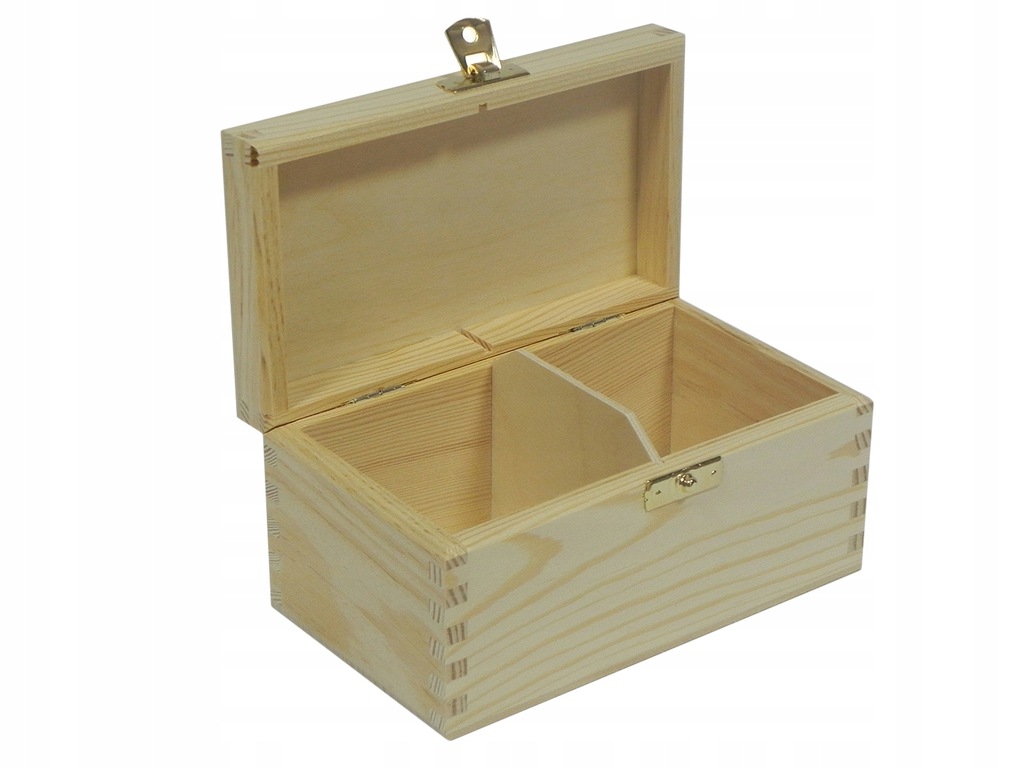 Pudełko Drewniane Szkatułka Na Herbaty 2 Decoupage
