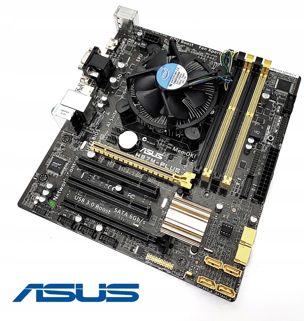 Asus H87M-Plus REV.1.03, s1150, DDR3 + chłodzenie - 14138460715 ...