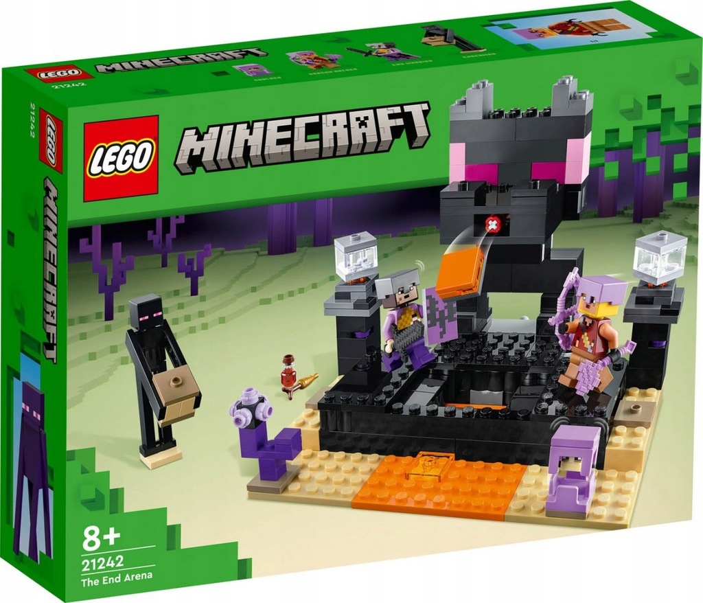 LEGO MIENCRAFT ARENA ENDU 8 LAT + 252 EL ZESTAW