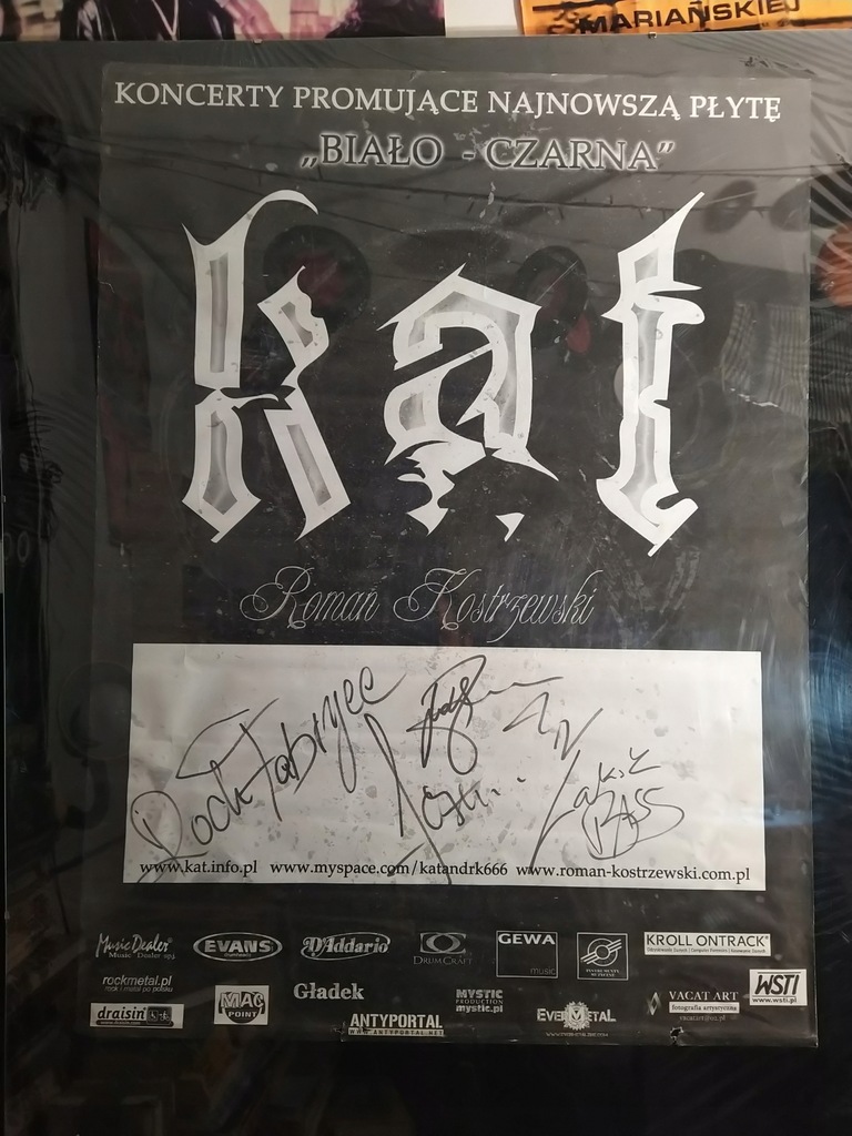 KAT Roman Kostrzewski * Autograf * Plakat *