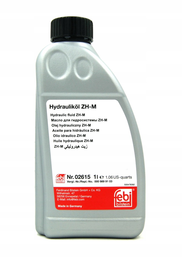 FEBI 02615 OLEJ HYDRAULICZNY ZHM 1L NIVOMAT 7164844839 oficjalne