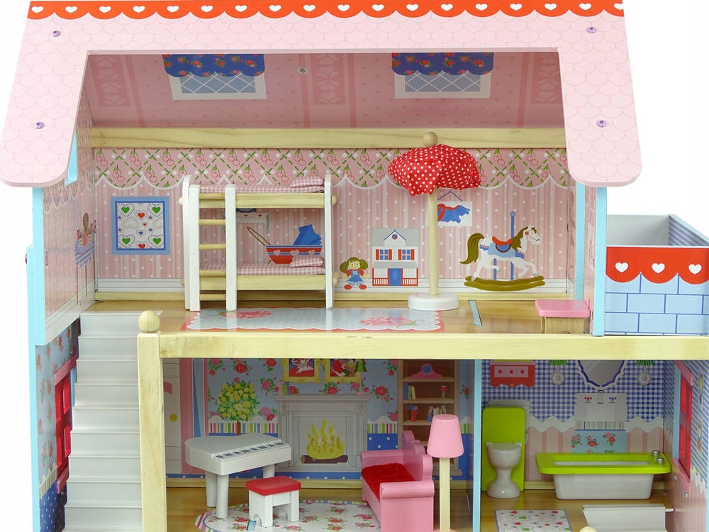 Купить БОЛЬШОЙ ДЕРЕВЯННЫЙ КУКОЛЬНЫЙ ДОМ + ОБОРУДОВАНИЕ: отзывы, фото и ...