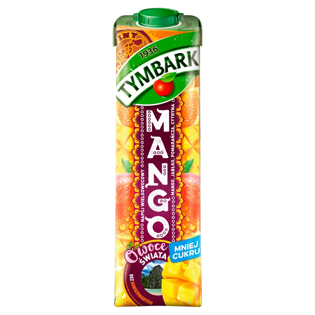 Tymbark Owoce Świata Napój wieloowocowy mango 1 l