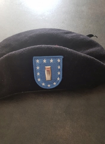 USA US ARMY Beret czarny 7 1/2