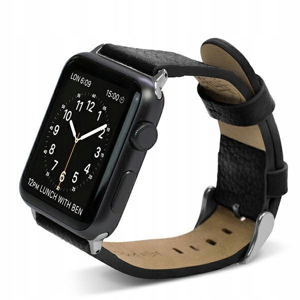 Pasek X-Doria Lux Apple Watch 42mm czarny/black 23