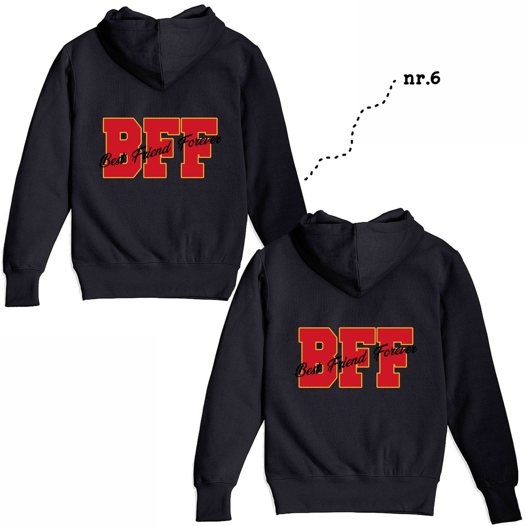 KOMPLET BLUZ bluzy bawełna BFF przyjaciółki kolory - 7196756252