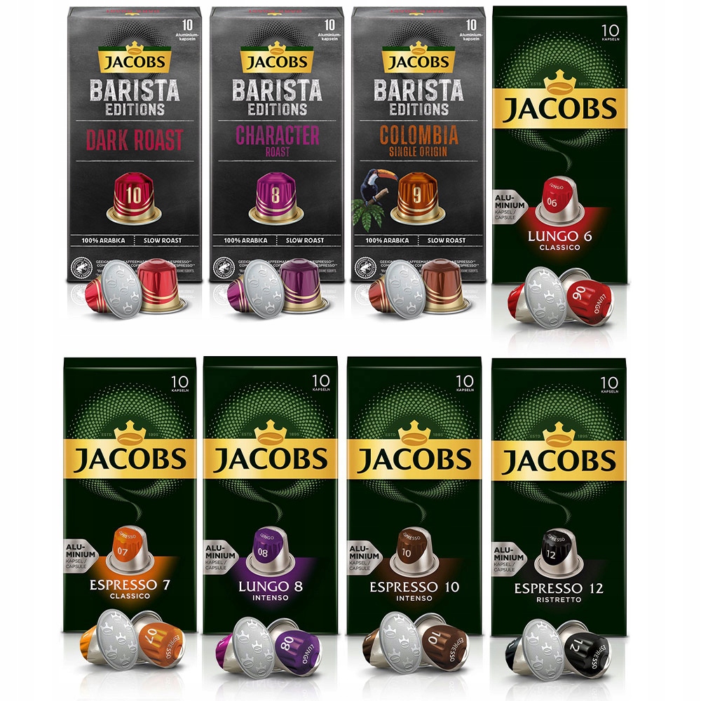 Kapsułki Jacobs do Nespresso Espresso, Lungo 80szt