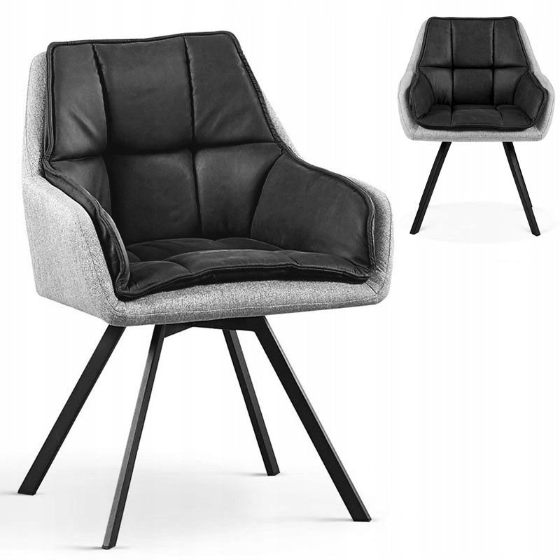 DESIGNERSKIE KRZESŁO JADALNI SILENZIO OBROTOWE SZA 12786935005