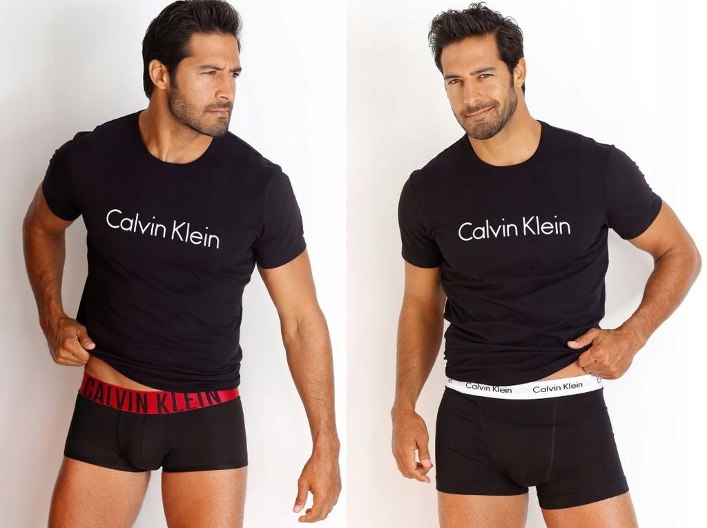 CALVIN KLEIN CZARNY T-SHIRT DO SPANIA M