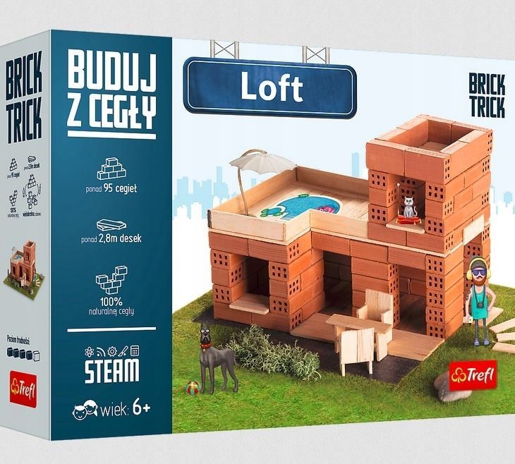 BRICK TRICK - BUDUJ Z CEGŁY LOFT TREFL, TREFL