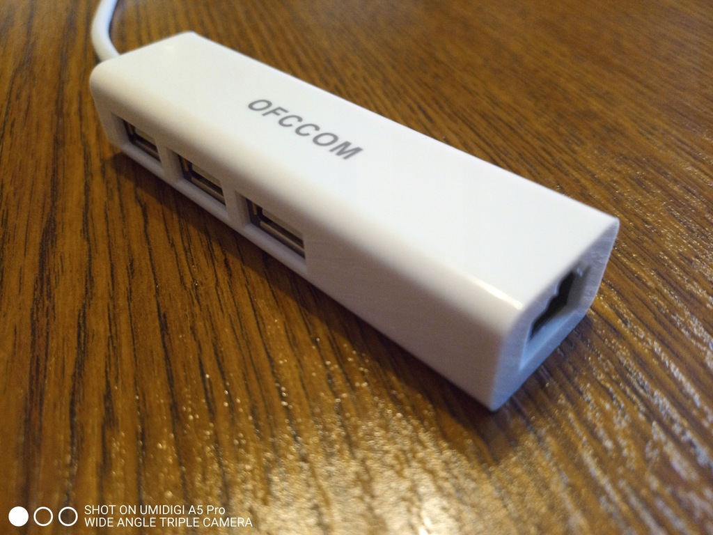 NOWY adapter LAN + hub 3 x USB dla Xiaomi Mi Box S