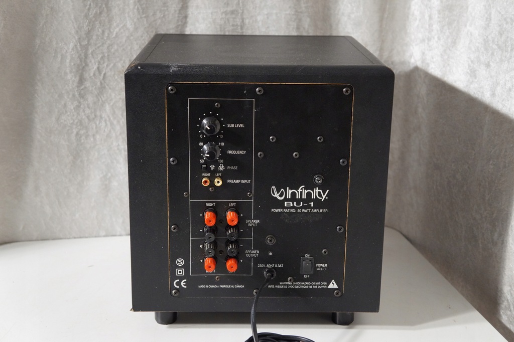 SUBWOOFER AKTYWNY INFINITY BU1 9130021107 oficjalne archiwum Allegro