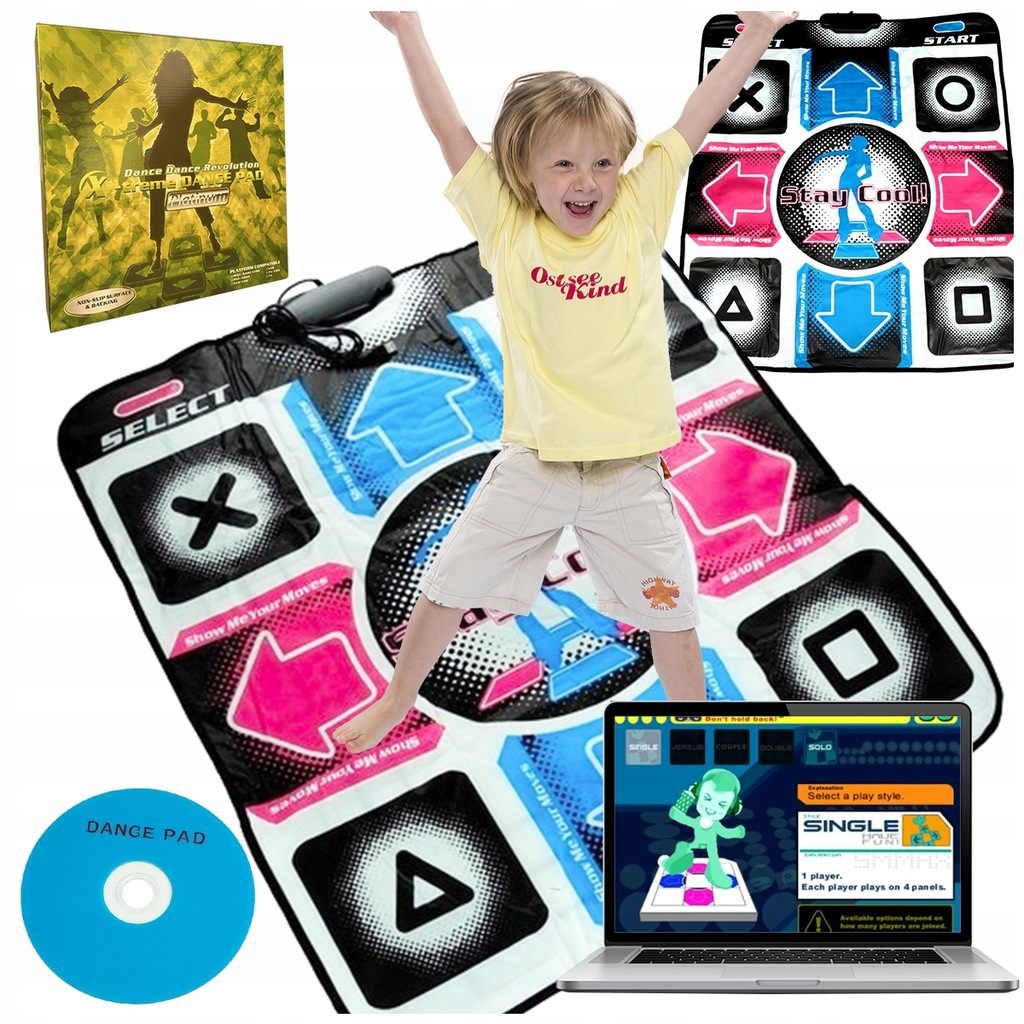 MATA DO TAŃCZENIA TANECZNA Dance Mat USB Gra STEPMANIA na KOMPUTER