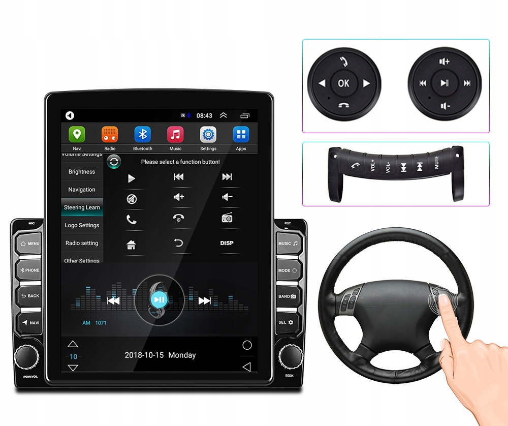 Купить Радио 2 Din 9,7-дюймовый BLUETOOTH WiFi GPS Android: отзывы, фото, характеристики в интерне-магазине Aredi.ru