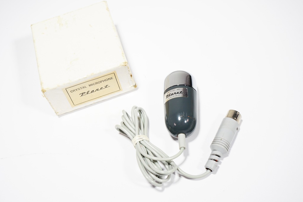 Retro Mikrofon Miniaturowy Crystal Mic Planet