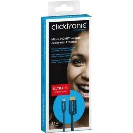 Clicktronic 70328 Micro-HDMI adapter cable with Et