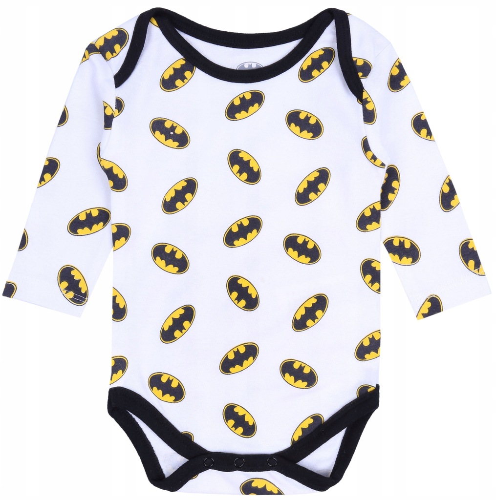 Białe niemowlęce body z motywem BATMAN 9-12 m 80cm