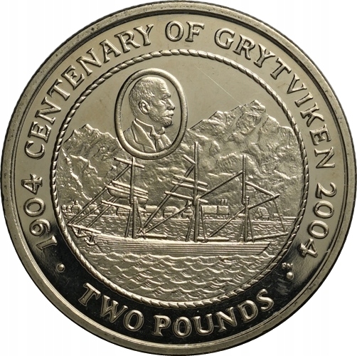 18. Georgia południowa, 2 funty 2004, żaglowiec