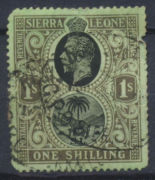 Sierra Leone - 1sh One Shilling Kolonie Palma Słoń Korona Król Jerzy V
