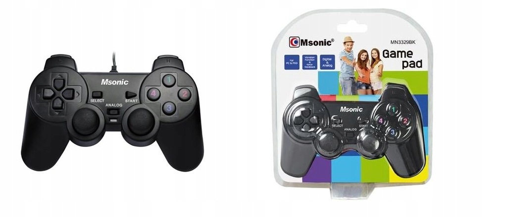 cijfer Controle Schotel GAMEPAD PAD DO GRANIA KOMPUTER PC USB MSONIC 3329 - 8452685572 - oficjalne  archiwum Allegro