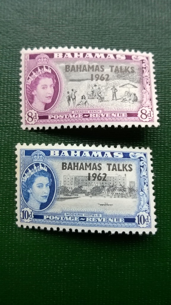 Bahamas Talks Bahamy 2 znaczki czysty (**), QEII, kolonie angielskie