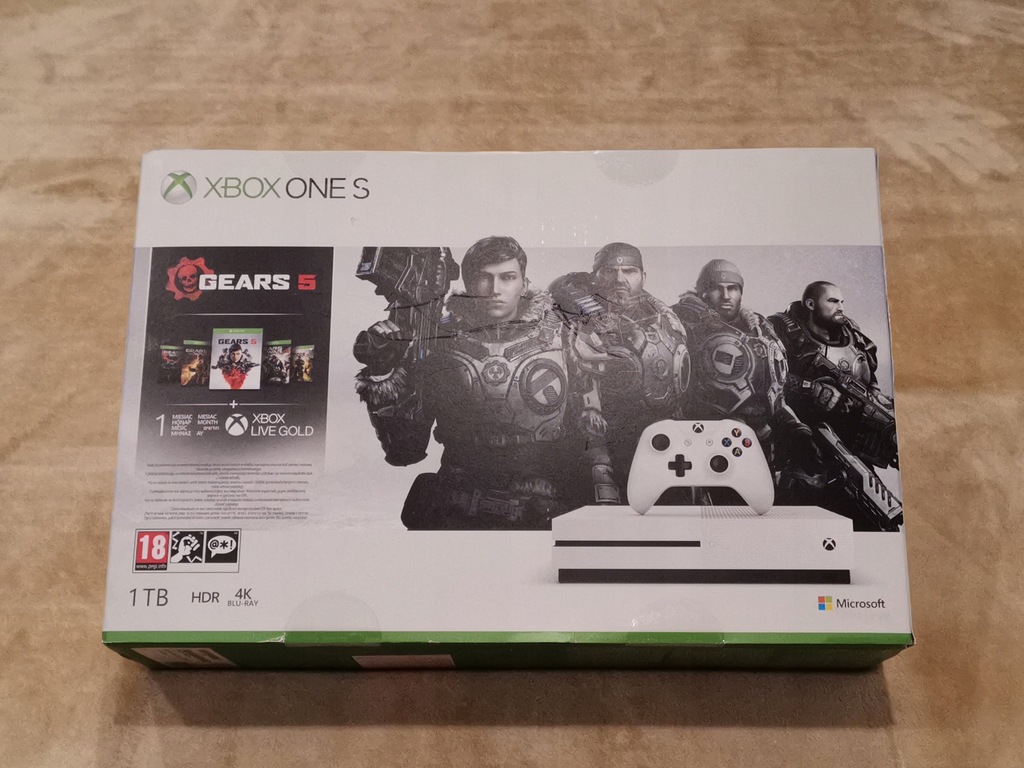 Nowa Konsola Microsoft Xbox One S 1TB + Gears 5