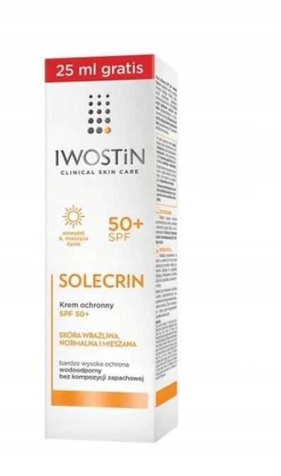 IWOSTIN SOLECRIN krem ochronny SPF50+ (75 ml) DATA