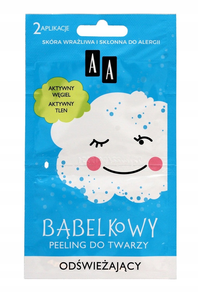 AA Bąbelkowy Peeling do twarzy odświeżający 4g x 2