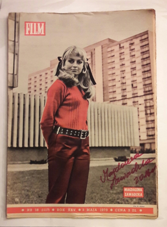 MAGDALENA ZAWADZKA- FILM 1970 R- AUTOGRAF !!