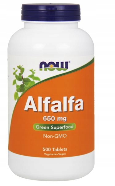 NOW FOODS ALFALFA 10 GRAIN 500tab 650mg LUCERNA