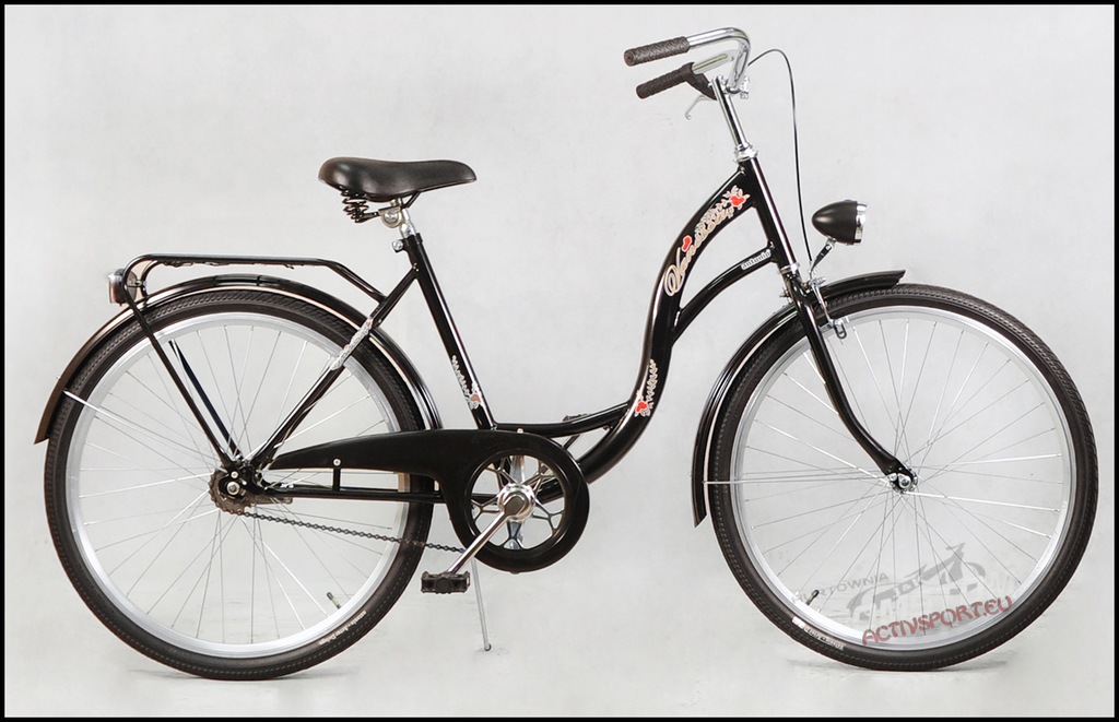 ROWER MIEJSKI 26 VANESSA CZARNA DAMKA DAMSKI +KOSZ 7438282440 oficjalne archiwum Allegro