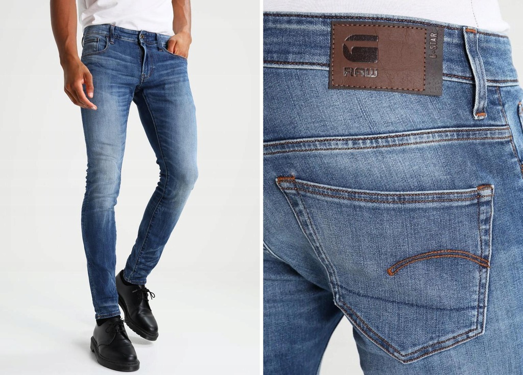 H006D15 JEANSY 3301 DESCONSTRUCTED G-STAR W35/L34