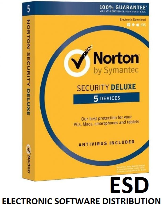 *ESD Norton Sec.DELUX PL ESD 1U 5Dvc 18M 21383002