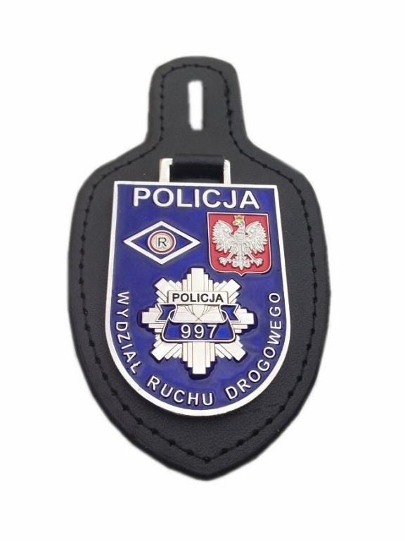 Odznaka Policja WRD i maskotka Piesek Policjant