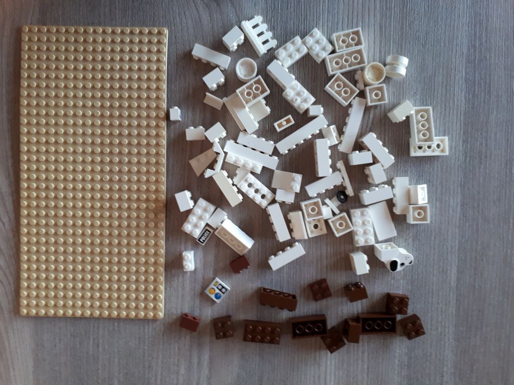 Zestaw klocków Lego - białe