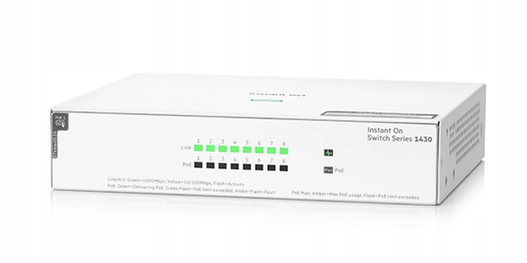 HPE Aruba Networking Aruba Instant On 1430 8G Nie zarządzany L2 Gigabi...
