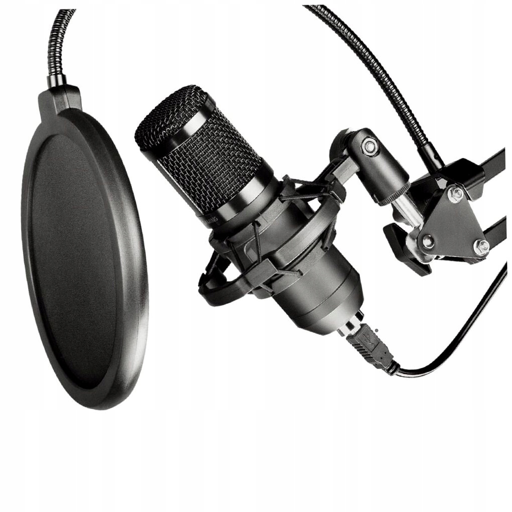MIKROFON NA WYSIĘGNIKU POJEMNOŚCIOWY Z MEMBRANĄ AC-03 20Hz-20KHz 32OHM USB