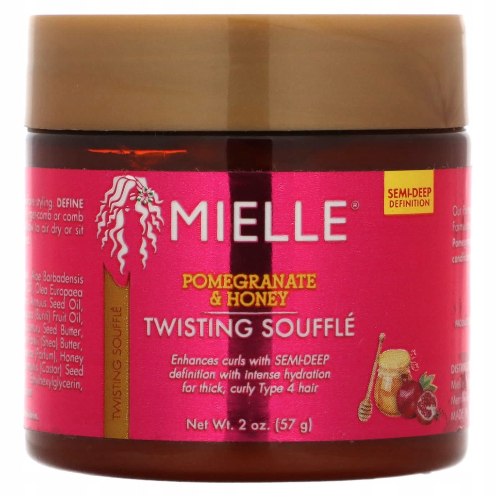 Mielle, Twisting Souffle, Pomegranate & Honey