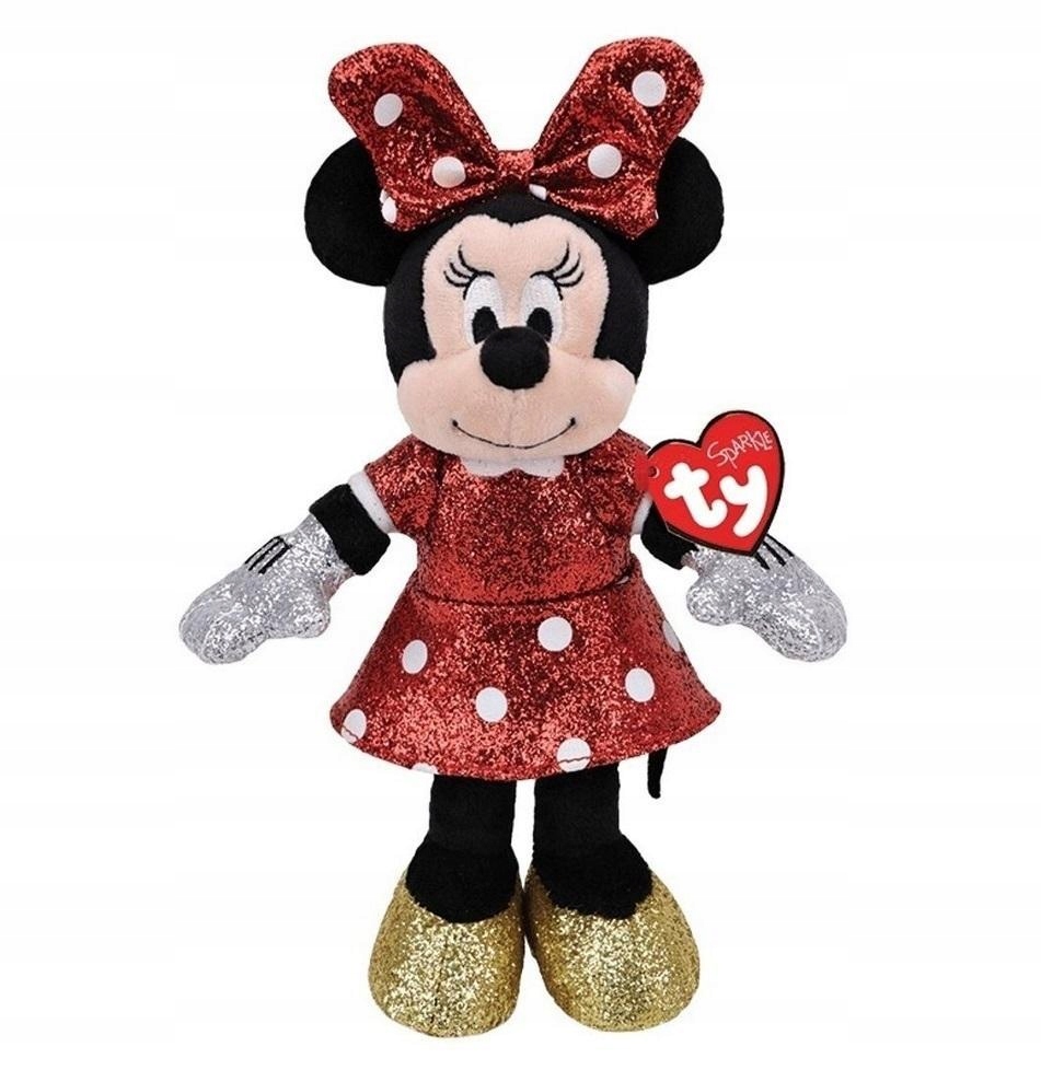 BEANIE BABIES MICKEY AND MINNIE - MINNIE 25CM, TY