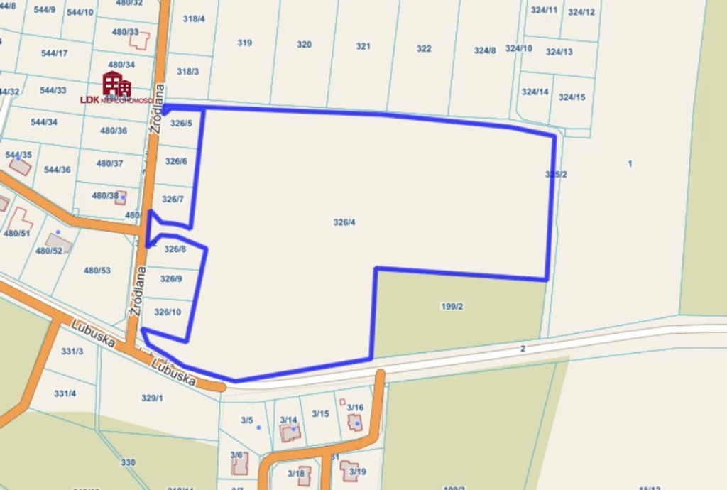 Działka, Przytok, Zabór, Zielonogórski, 53280 m²