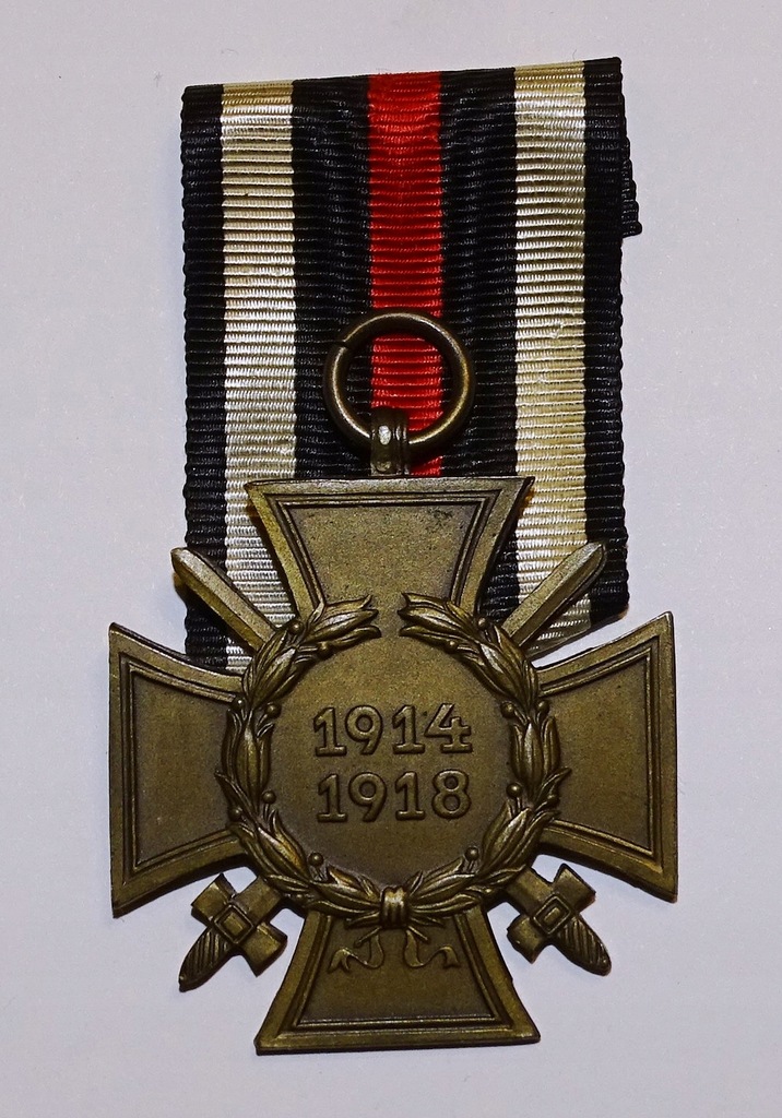 Krzyż Honoru / Hindenburga ze wstążką sygnowany oryginał nr 3