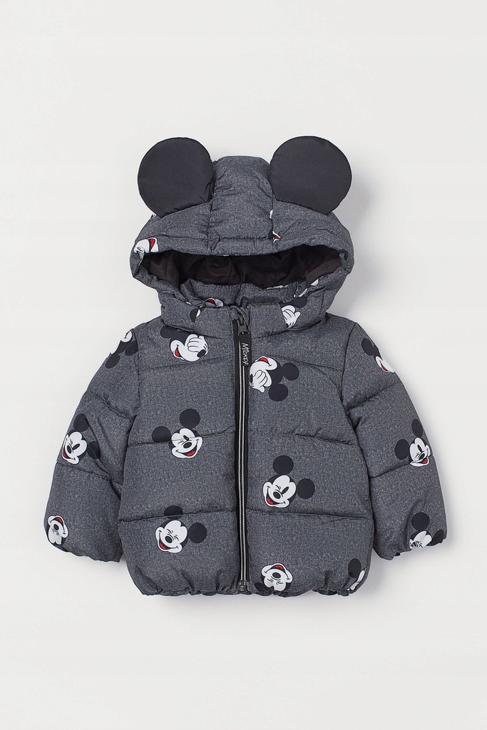 Nowa ciepła kurtka puffer H&M Myszka Mickey 80