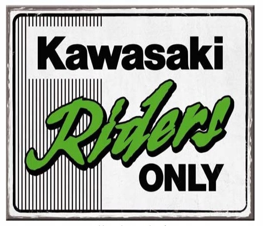 Magnes na lodówkę KAWASAKI Riders Only Ninja