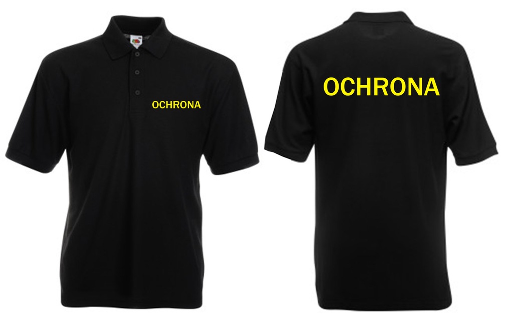 Koszulka polo OCHRONA służbowa męska XL OCH5