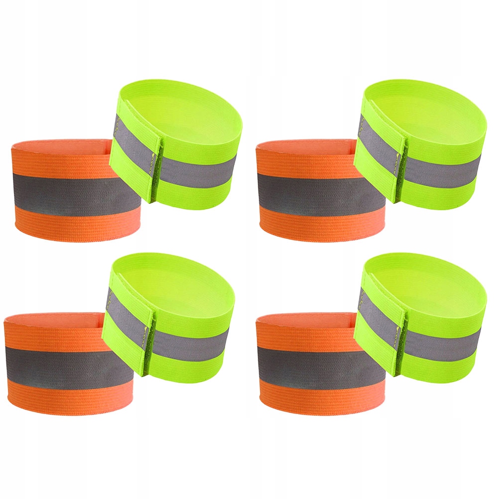 8pcs Outdoor Reflective Wristbands Practical Lumin