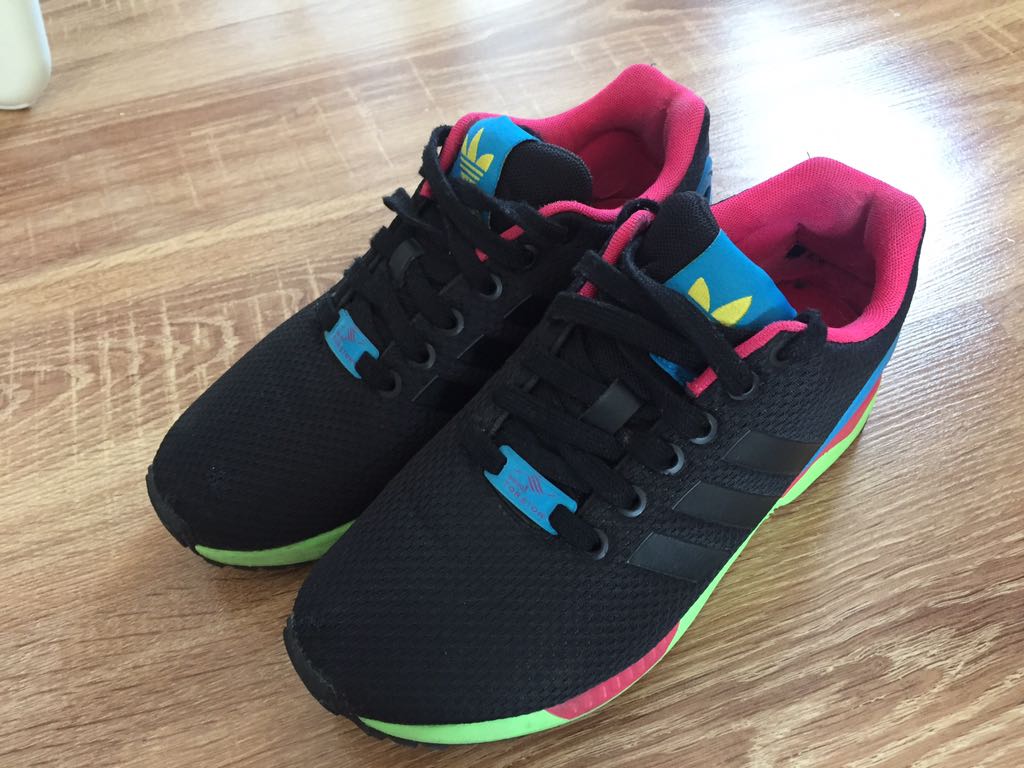 ADIDAS ZX FLUX CZARNE KOLOROWA PODESZWA 37 - 7347440384