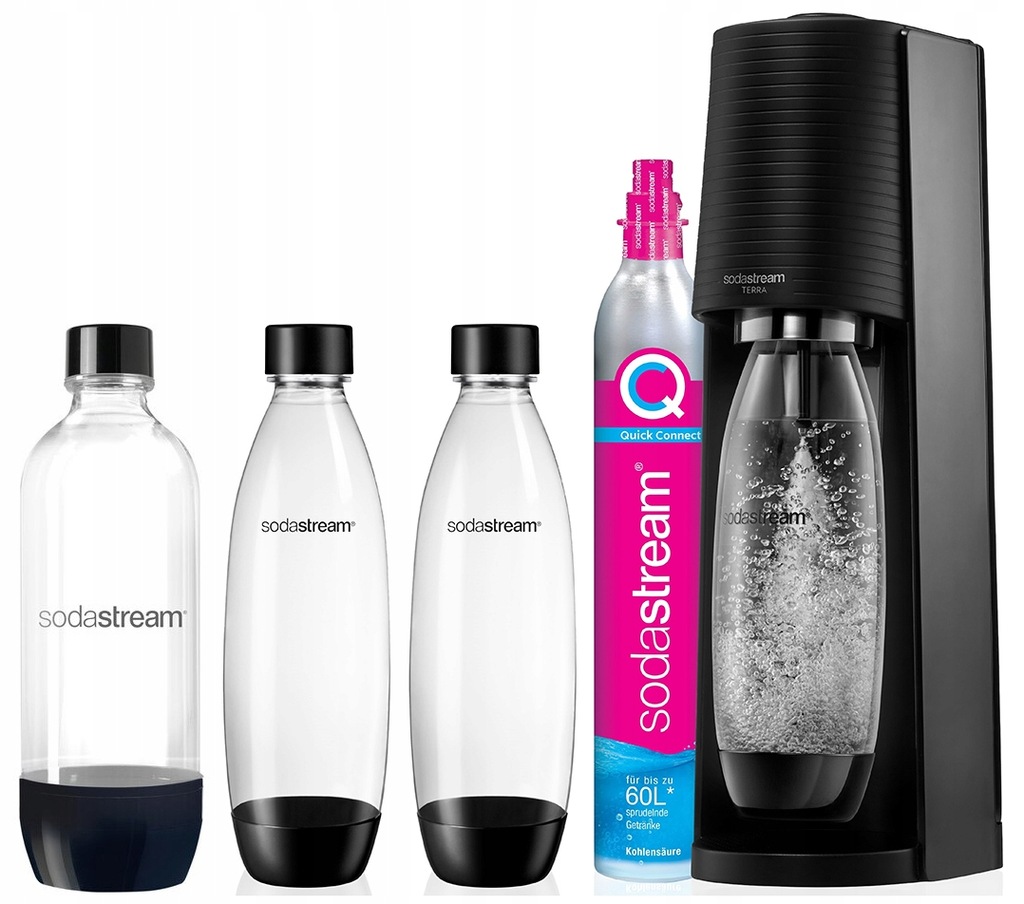 SODASTREAM SATURATOR TERRA + 3 butelki MEGA ZESTAW 12234023019